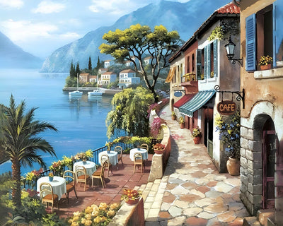 Cafe Beach Diamond Painting