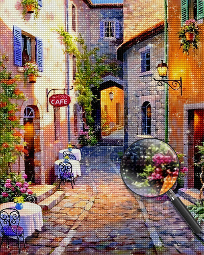 Cafe in the Alley Diamond Painting