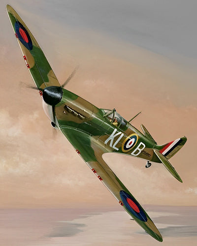 Camouflage Fighter Jet in the Air Diamond Painting