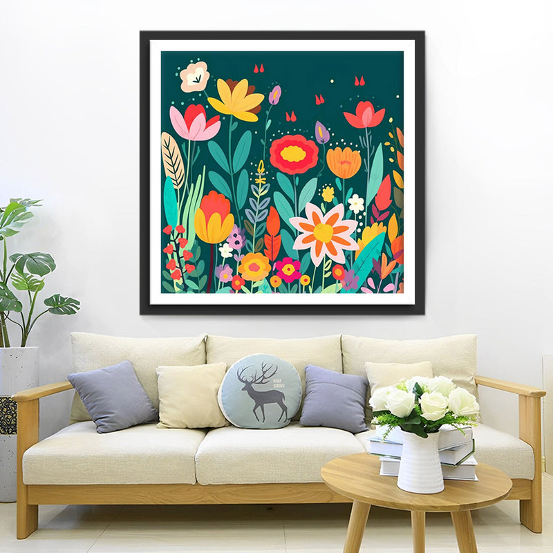 Cartoon Flowers Diamond Painting