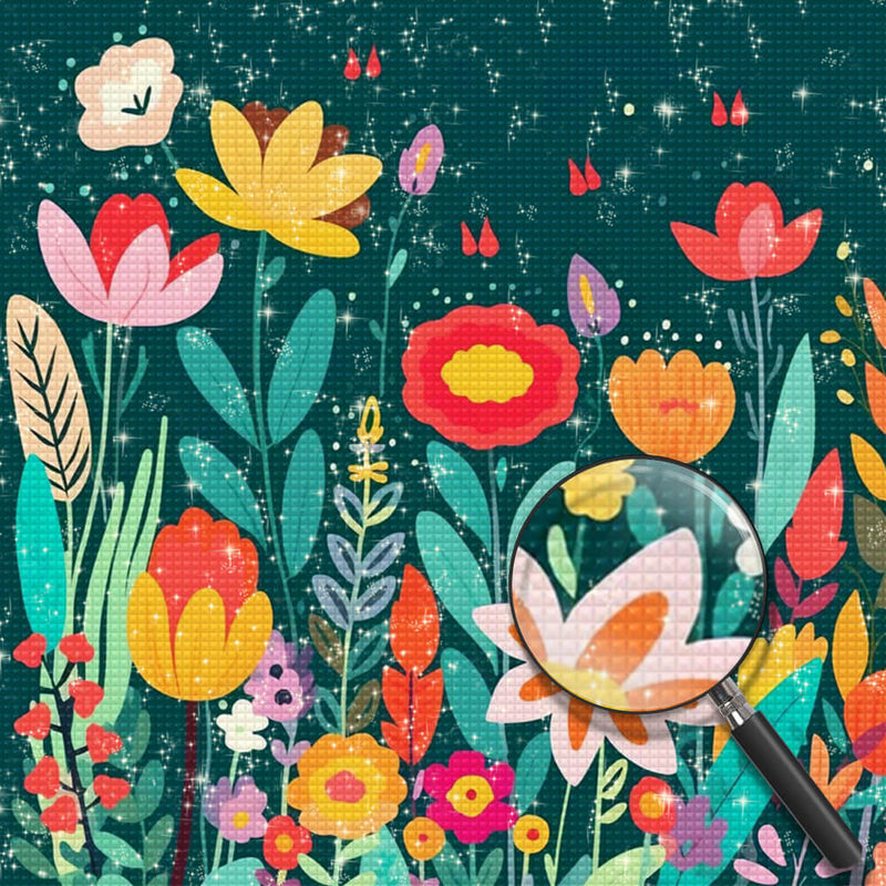 Cartoon Flowers Diamond Painting