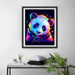Cartoon Panda in the Dark Diamond Painting