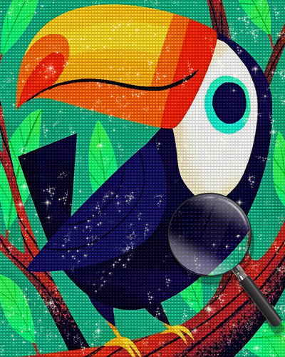 Cartoon Toucan Diamond Painting