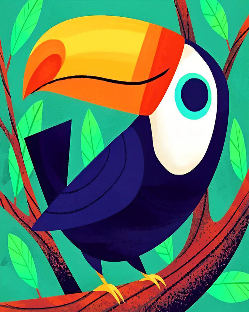 Cartoon Toucan Diamond Painting