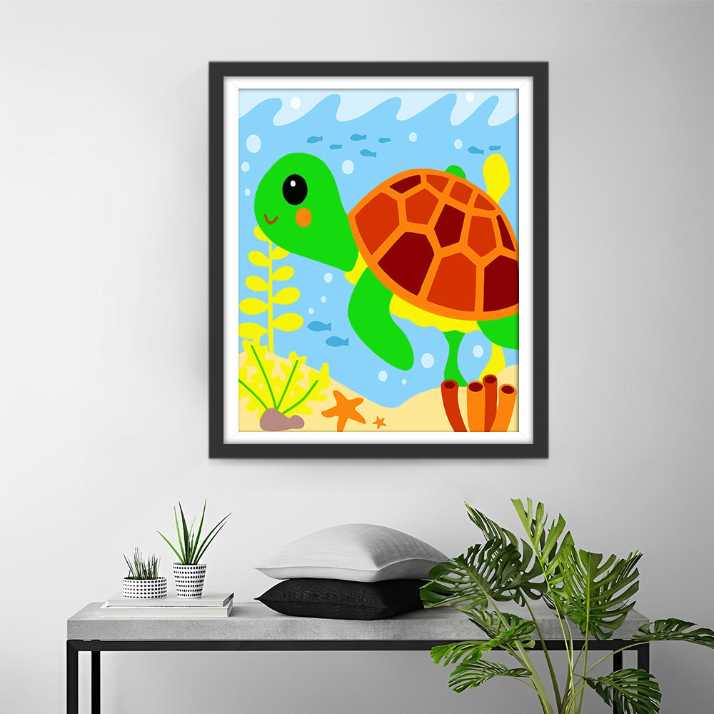 Cartoon Turtle Diamond Painting