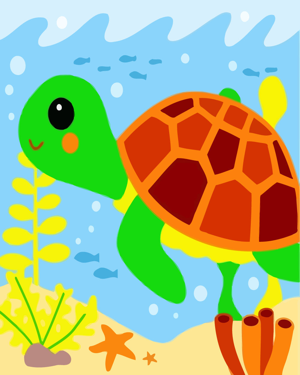 Cartoon Turtle Diamond Painting