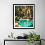 Castle Swimming Pool Diamond Painting