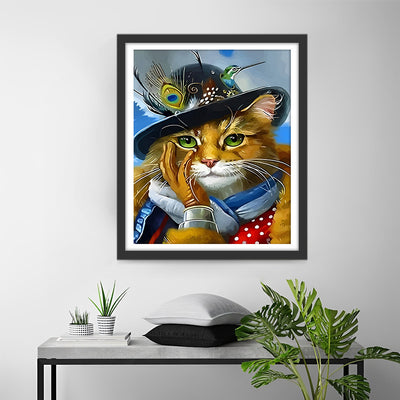 Cat Gentleman Diamond Painting