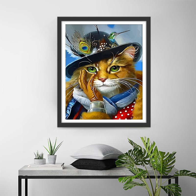Cat Gentleman Diamond Painting
