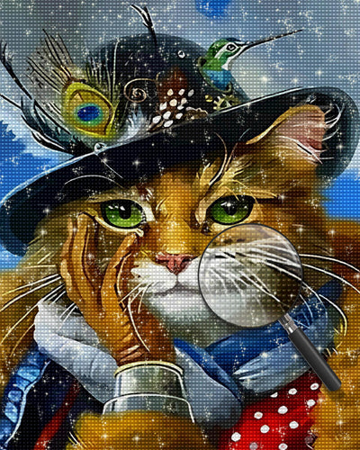 Cat Gentleman Diamond Painting