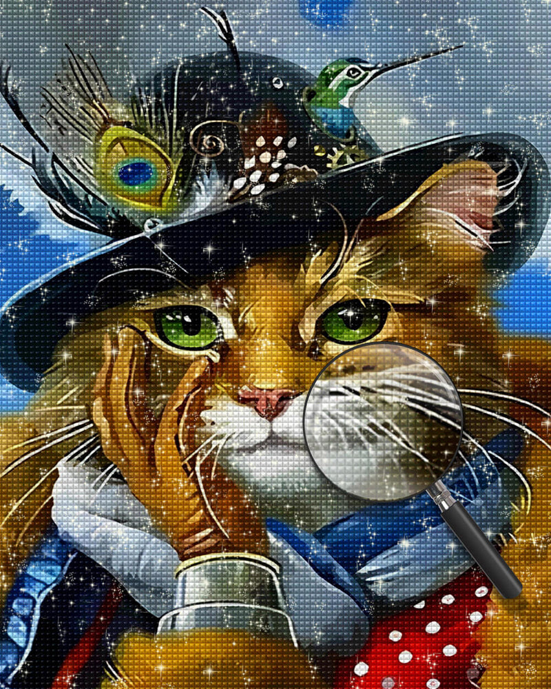 Cat Gentleman Diamond Painting