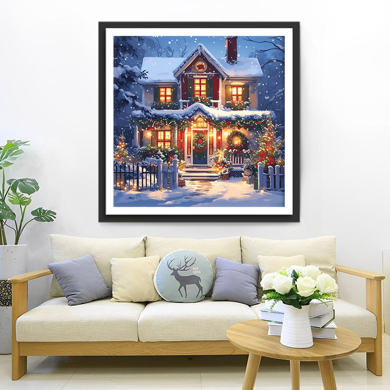 Christmas House Diamond Painting
