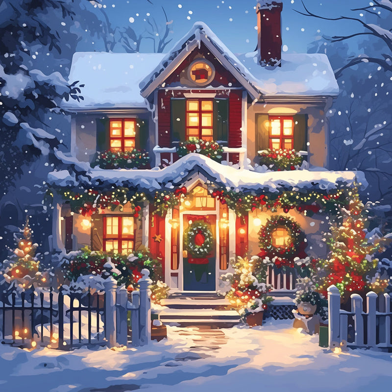 Christmas House Diamond Painting
