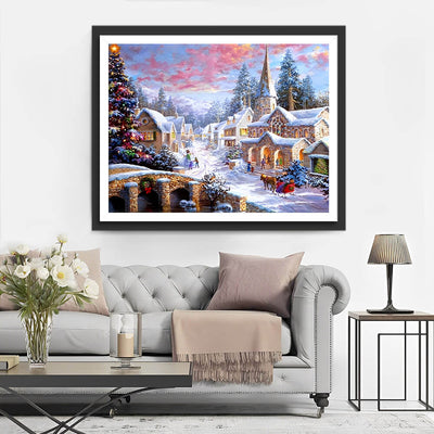 Christmas in a Small Town Diamond Painting