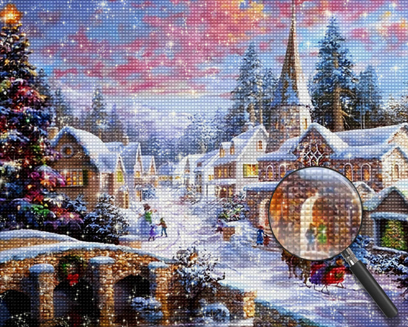 Christmas in a Small Town Diamond Painting