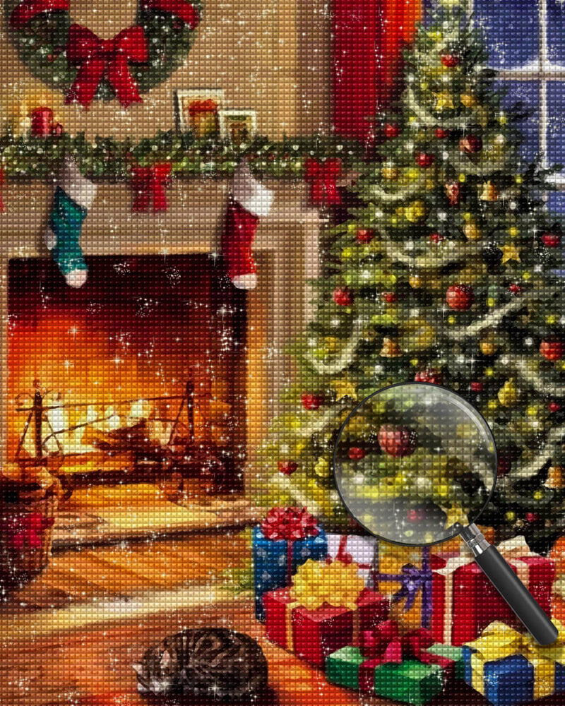 Christmas Tree and Gifts Diamond Painting