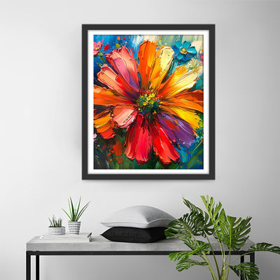 Chrysanthemum in the Style of Oil Painting Diamond Painting