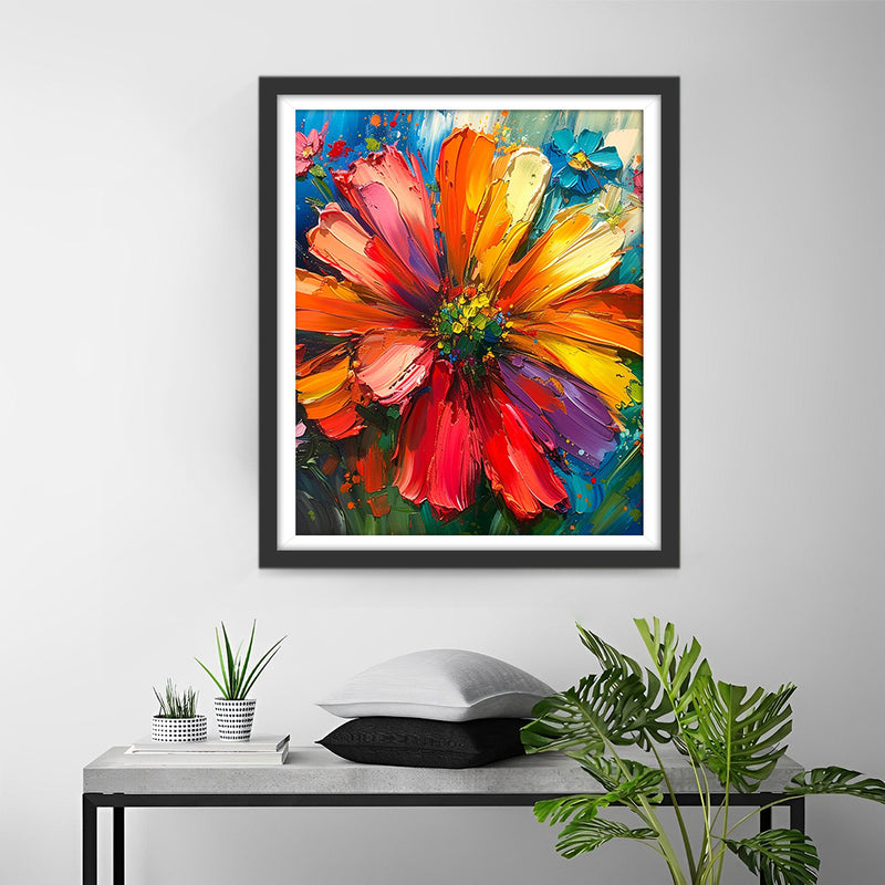 Chrysanthemum in the Style of Oil Painting Diamond Painting