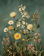Chrysanthemums in the Autumn Leaves Diamond Painting