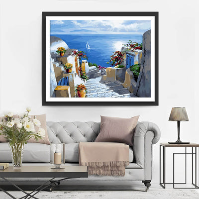 City by the Sea Diamond Painting