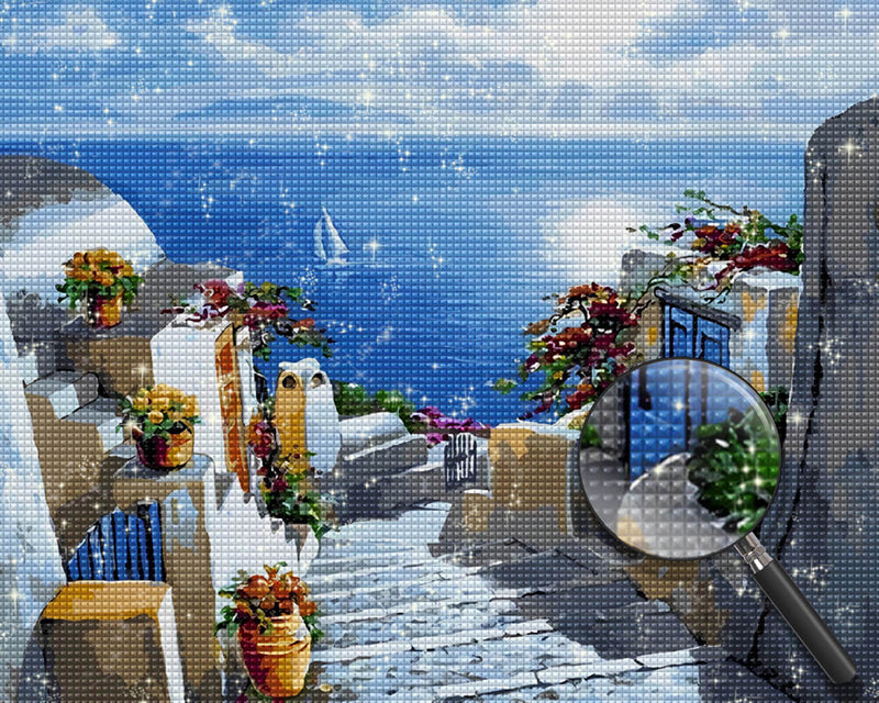 City by the Sea Diamond Painting