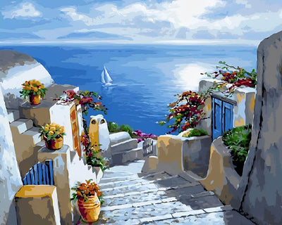 City by the Sea Diamond Painting