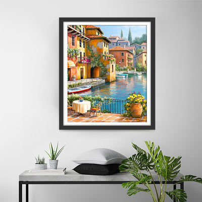 City by the Water Diamond Painting