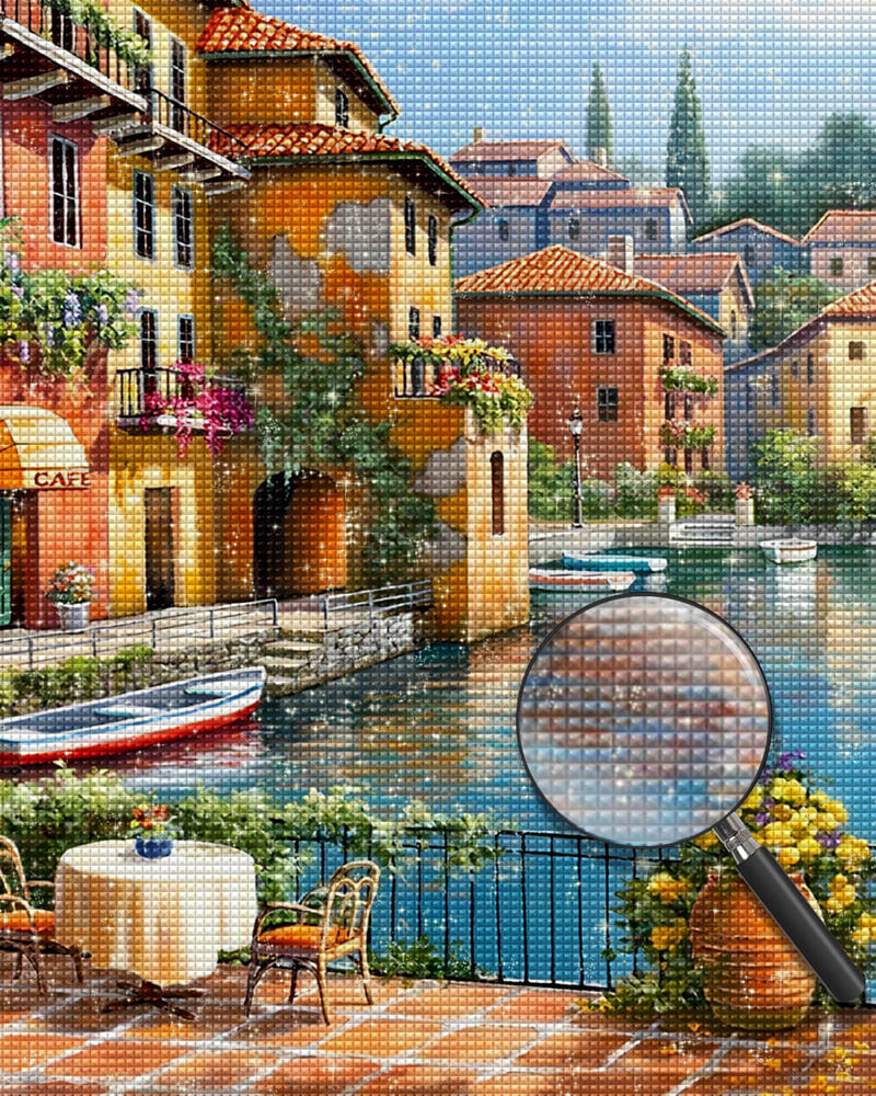 City by the Water Diamond Painting