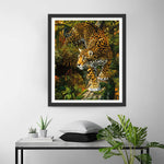 Clouded Leopard Foraging Diamond Painting