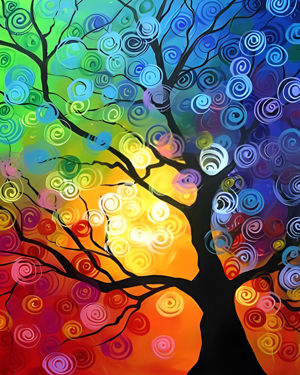 Colorful Abstract Tree Diamond Painting