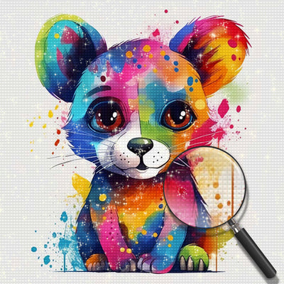 Colorful Baby Bear Diamond Painting