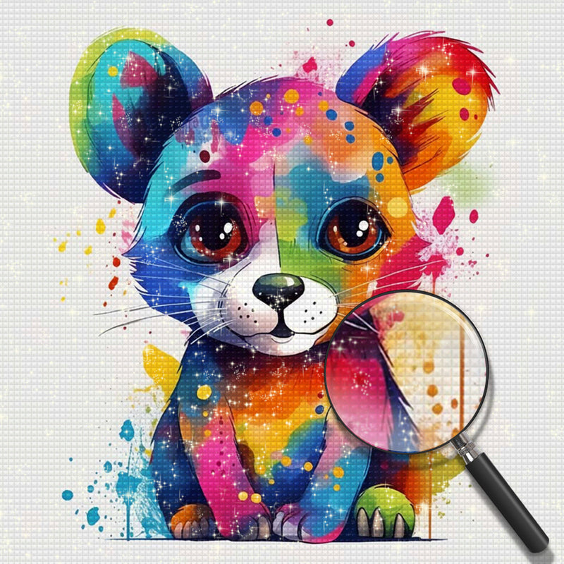 Colorful Baby Bear Diamond Painting