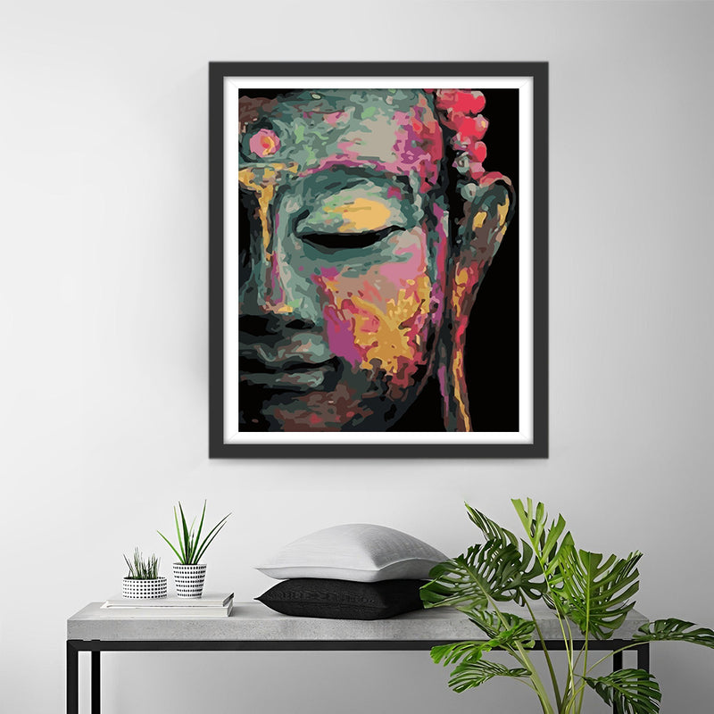 Colorful Buddha in the Dark Diamond Painting