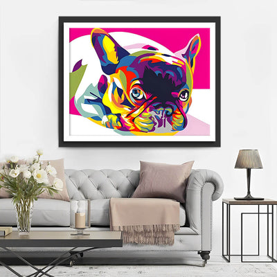 Colorful Bulldog Diamond Painting