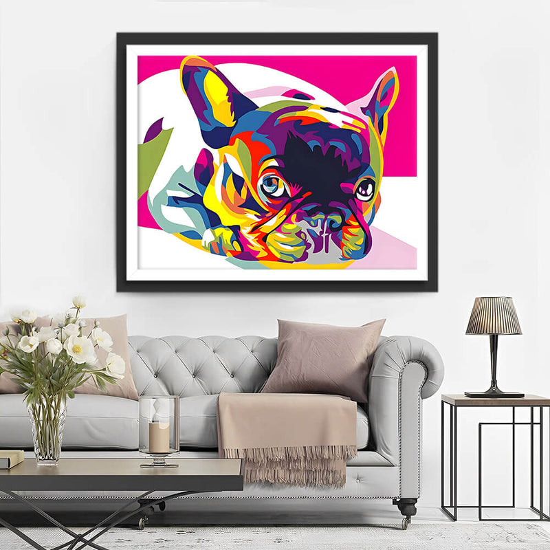 Colorful Bulldog Diamond Painting