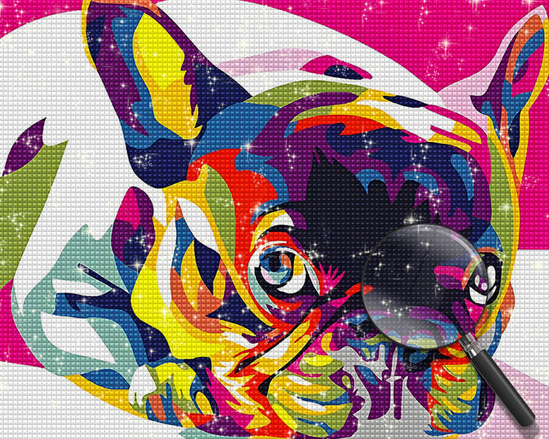 Colorful Bulldog Diamond Painting