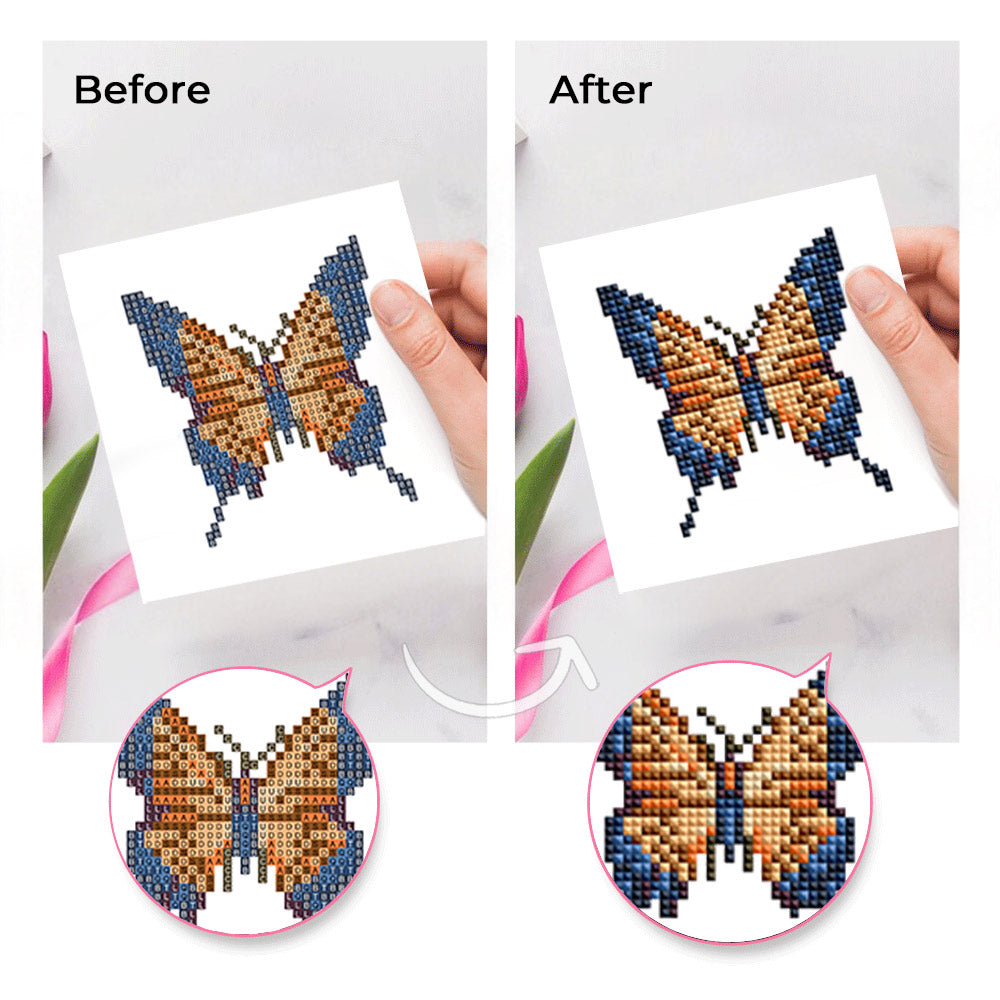 Colorful Butterflies 9Pcs - Mini Diamond Painting Kit