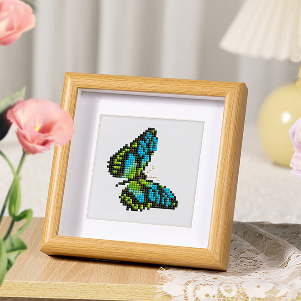 Colorful Butterflies 9Pcs - Mini Diamond Painting Kit