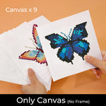 Colorful Butterflies 9Pcs - Mini Diamond Painting Kit