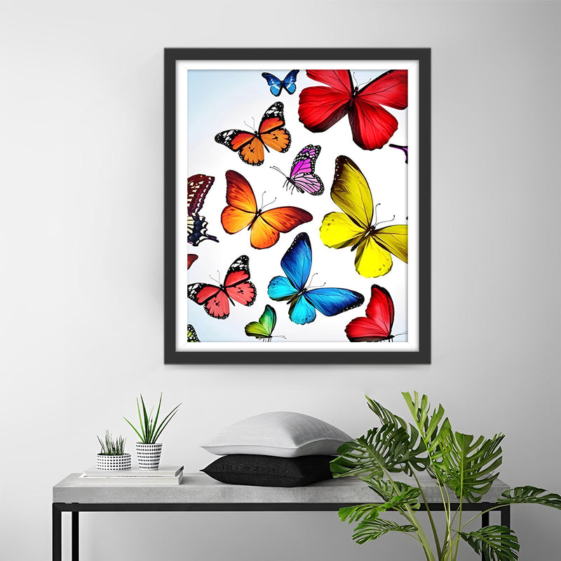 Colorful Butterflies Diamond Painting