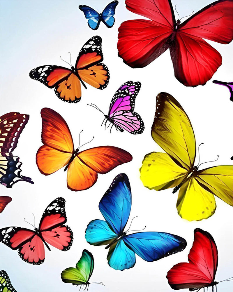 Colorful Butterflies Diamond Painting
