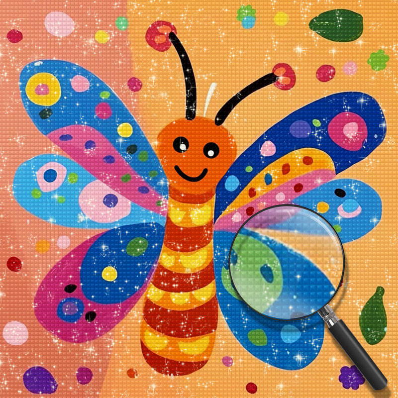 Colorful Cartoon Butterfly Diamond Painting