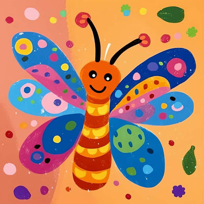 Colorful Cartoon Butterfly Diamond Painting