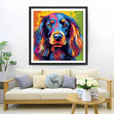 Colorful Dog Diamond Painting
