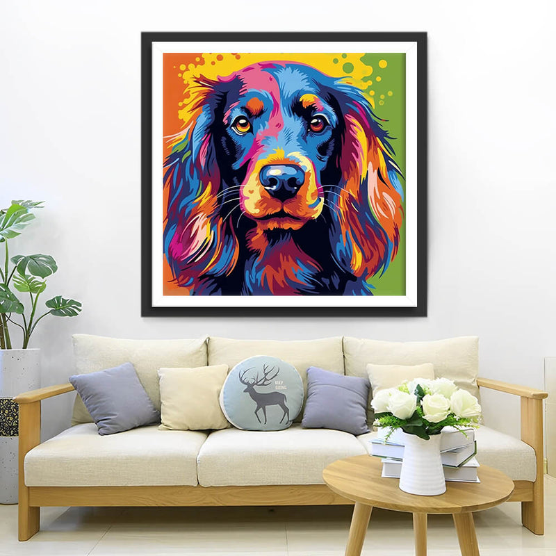 Colorful Dog Diamond Painting