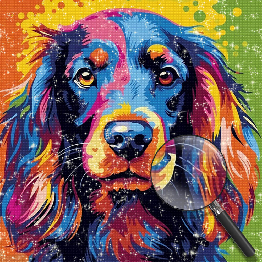 Colorful Dog Diamond Painting