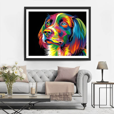 Colorful Dog Head Diamond Painting