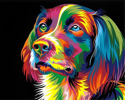 Colorful Dog Head Diamond Painting