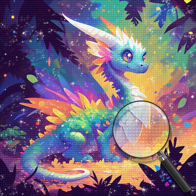 Colorful Dragon in the Jungle Diamond Painting