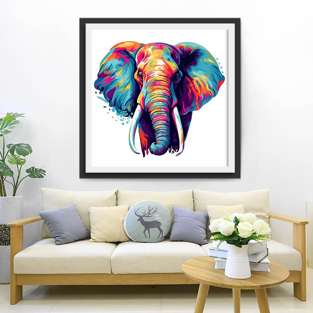 Colorful Elephant Diamond Painting